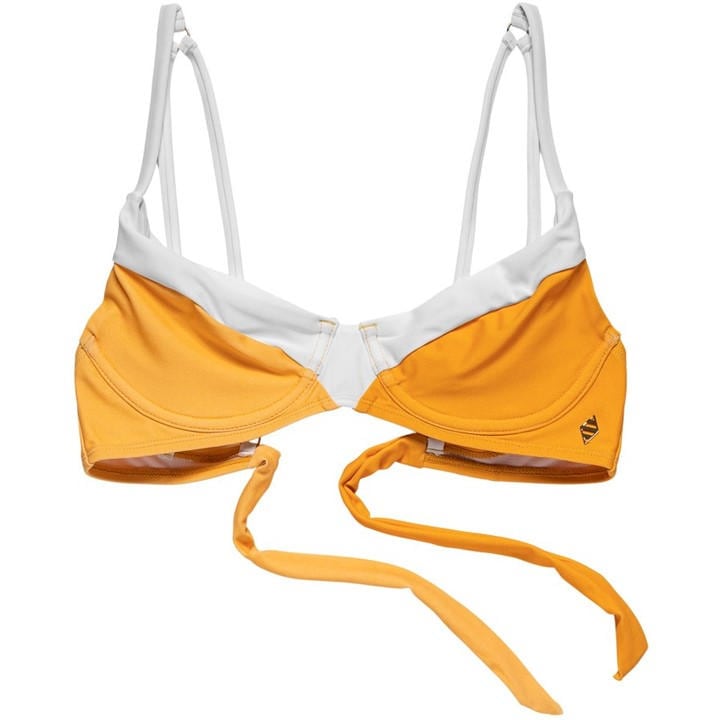 Panos Emporio Women's Yellow Medusa Balconette Bikini Top in Size 10, Sports Direct