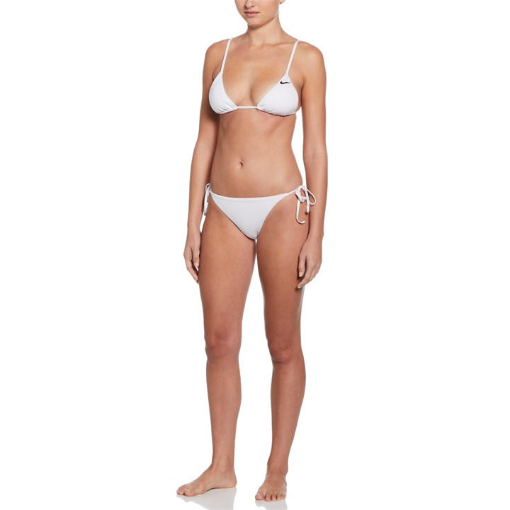 Nike Women's White Tri Bikini T in Size 8, Sports Direct