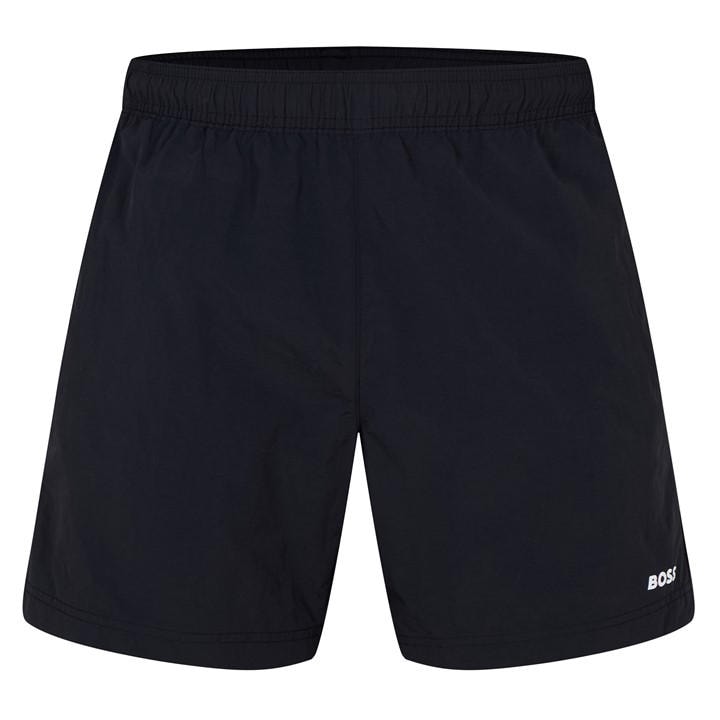Boss Men's Black Yves Lightweight Quick-Drying Swim Shorts in Size 2XL, Sports Direct