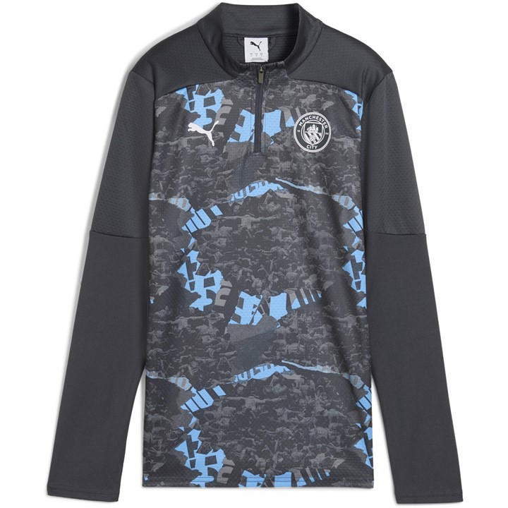 Manchester City  Women's   Pre-Match Quarter-Zip Top 24/25, Football by Puma in Size 12, Sports Direct