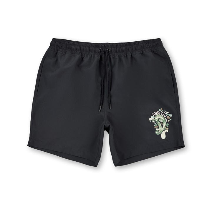 Pretty Green Men's Black Aquarelle Swim Shorts in Size 2XL, Sports Direct