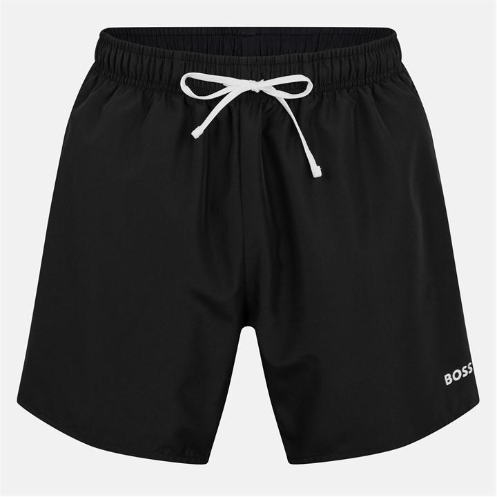Boss Men's Black Swim Shorts And Towel Set in Size XL, Sports Direct