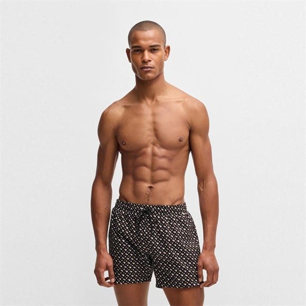Black 001 - Boss - Men's Manu Swim Shorts