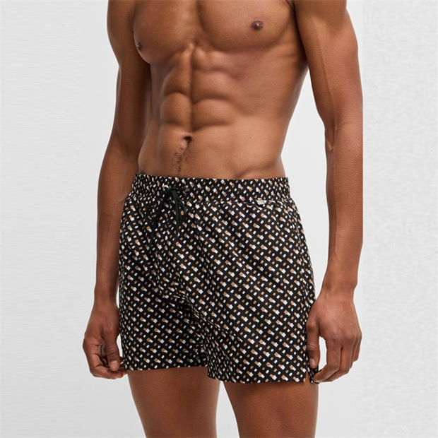 Black 001 - Boss - Men's Manu Swim Shorts