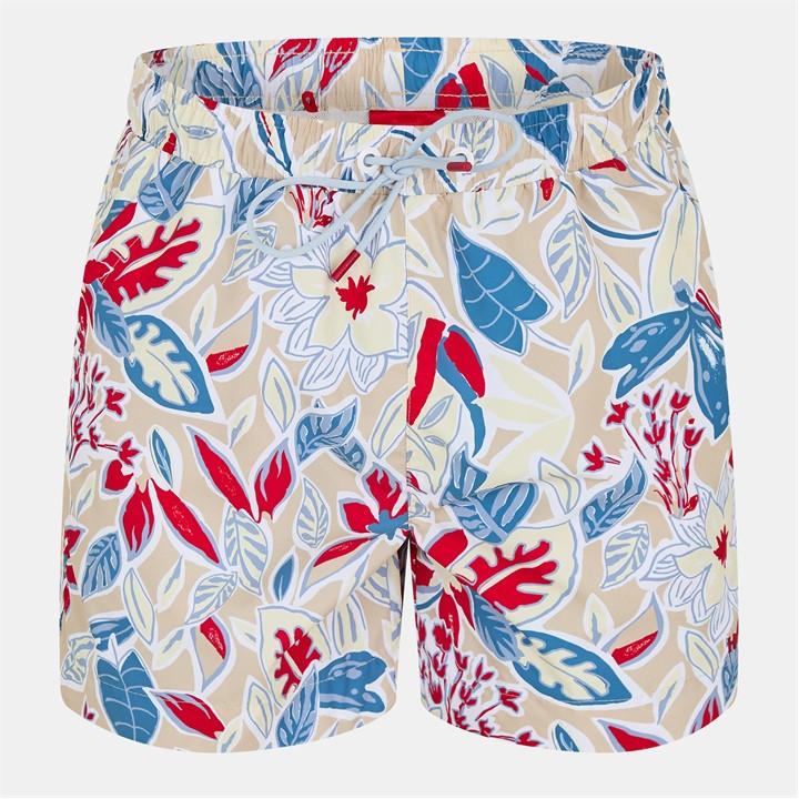 Hugo Men's White Calala Quick-Drying Mesh Lined Swim Shorts in Size L, Sports Direct
