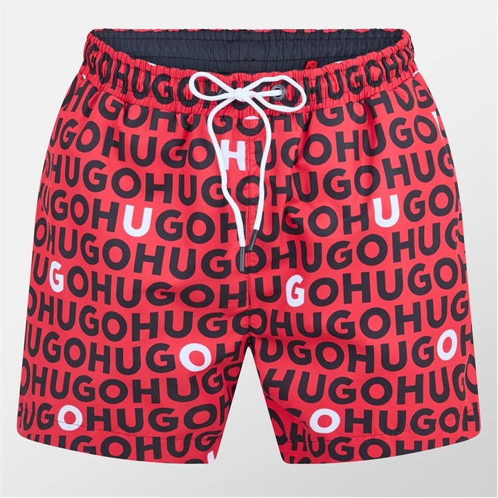 Hugo Men's Red Tortuga Swim Shorts in Size L, Sports Direct