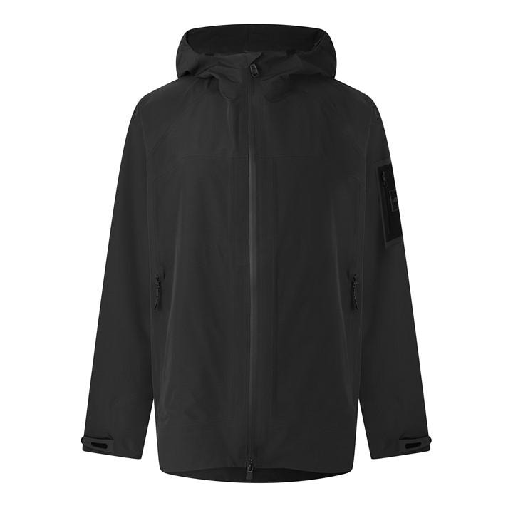 Boss Men's Black Ow Tour Rain Coat Hd 10277182 in Size L, Sports Direct