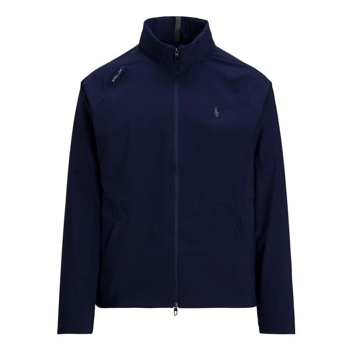 Polo Ralph Lauren Men's Blue Woven Full-Zip Weather Resistant Athletic Fit Performance Golf Jacket in Size XL, Sports Direct