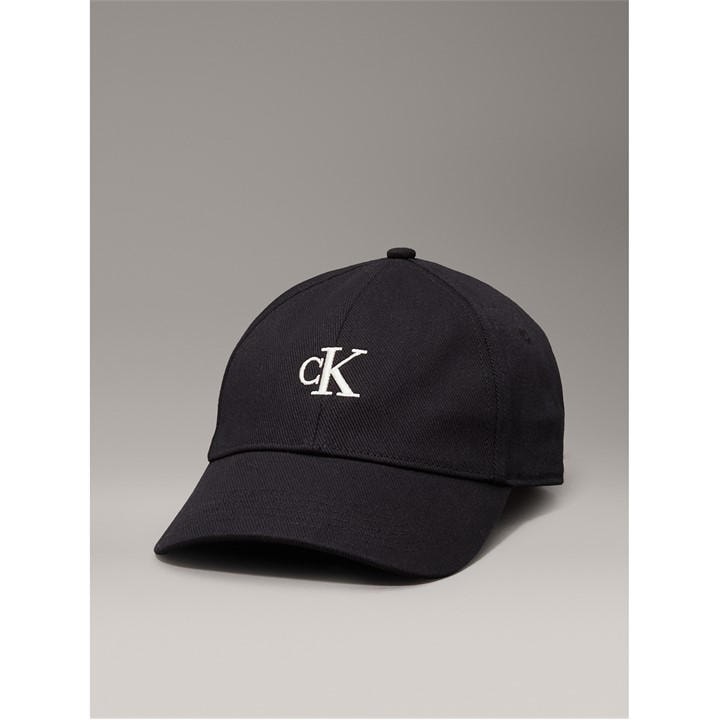 Calvin Klein Jeans Women's Black Embroidered Monogram Cap in Size Ladies, Sports Direct