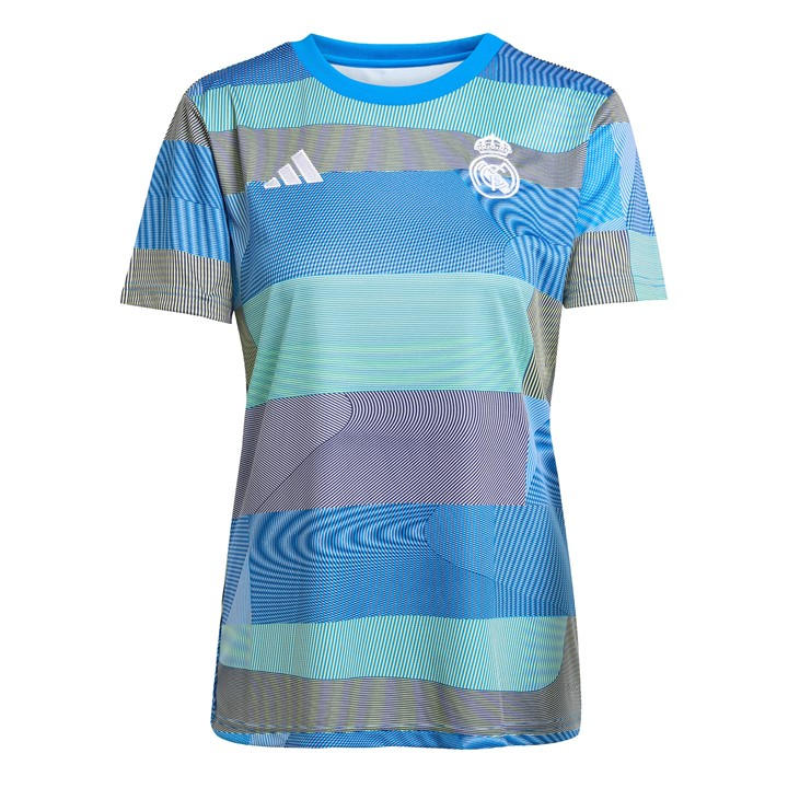 Real Madrid  Women's   Pre Match Shirt 25/26, Football by adidas in Size L, Sports Direct