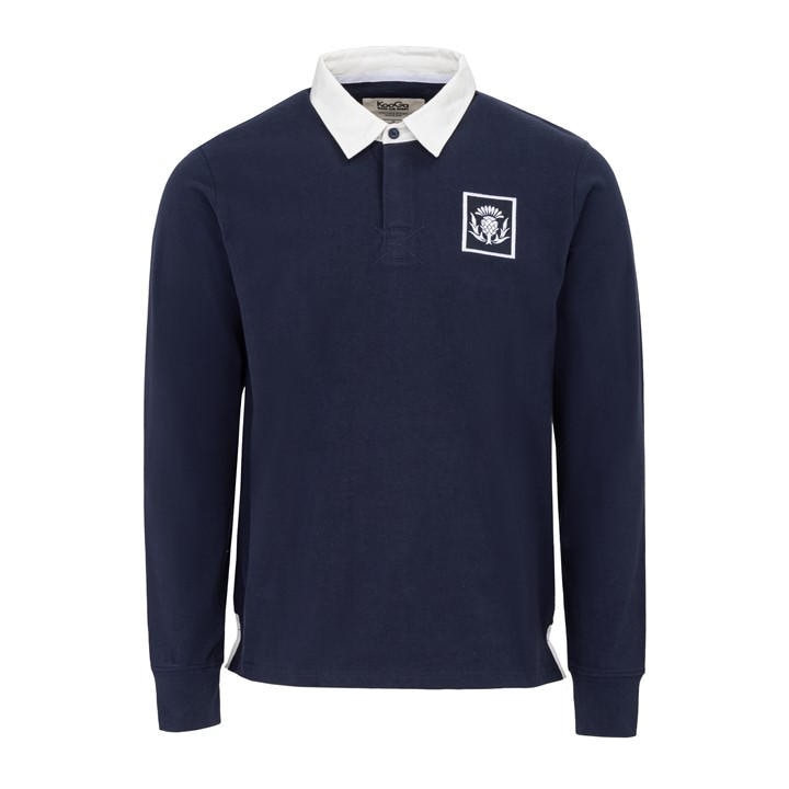 Kooga Men's Blue Vintage Long Sleeve Rugby Shirt in Size 2XL, Sports Direct