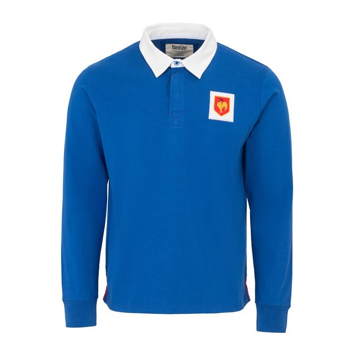 Kooga Men's Blue Vintage Long Sleeve Rugby Shirt in Size XL, Sports Direct