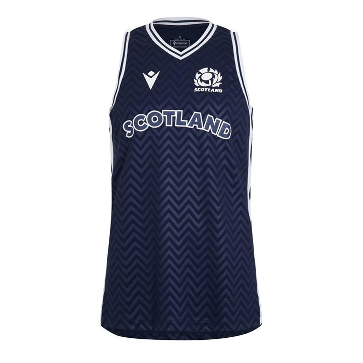 Scotland  Men's   Rugby Union Vest 2024 , Football by Macron in Size XL, Sports Direct