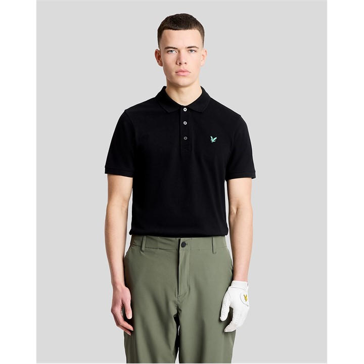 Lyle And Scott Men's Blue Lyle & Scott Golf Green Eagle Polo Shirt in Size L, Sports Direct