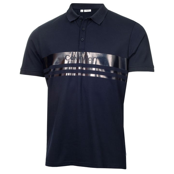 Calvin Klein Golf Men's Grey Short Sleeve Performance Polo Shirt in Size XL, Sports Direct
