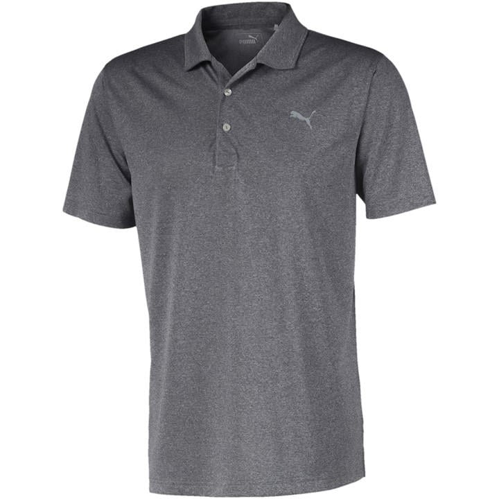 Puma Men's Black Performance Heather Polo Shirt in Size M, Sports Direct