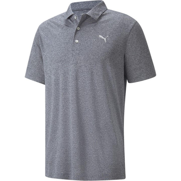 Puma Men's Blue Performance Heather Polo Shirt in Size M, Sports Direct
