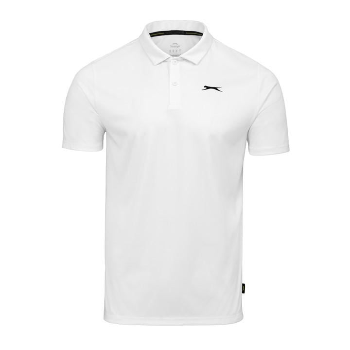 Slazenger Men's White Golf Solid Polo in Size 4XL, Sports Direct