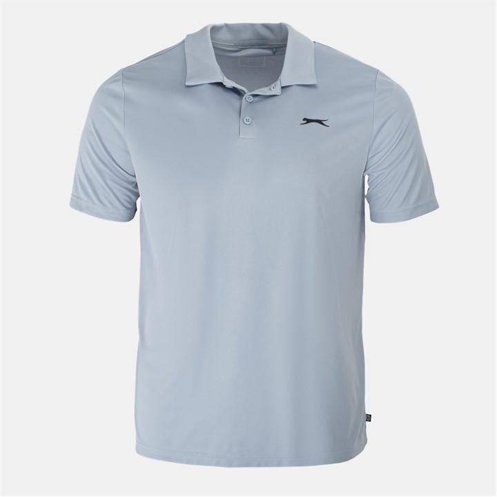 Slazenger Men's Blue Golf Solid Polo in Size XL, Sports Direct