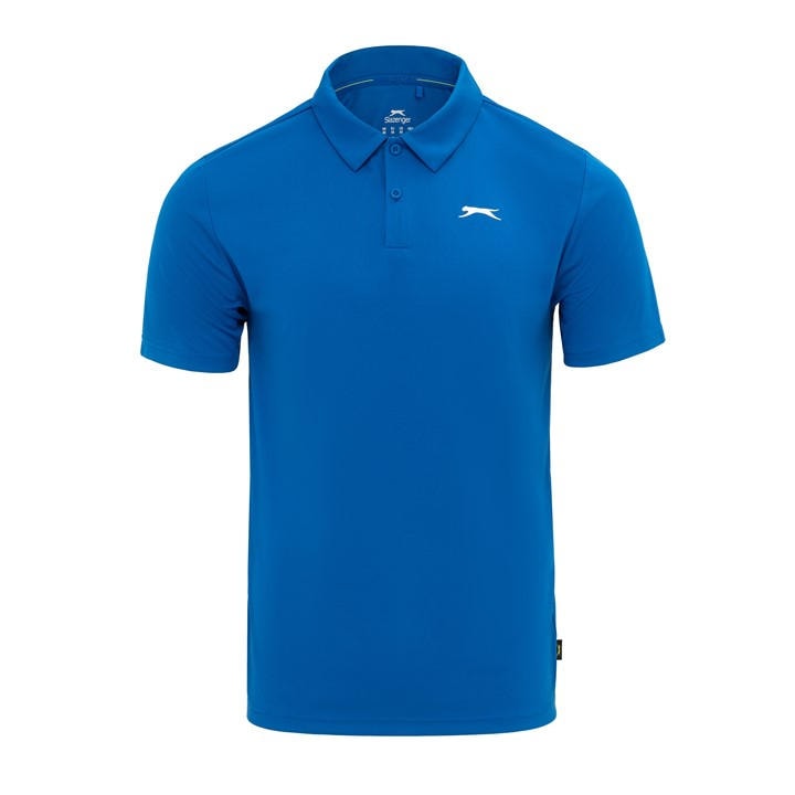 Slazenger Men' Blue Golf Solid Polo in Size S, Sports Direct