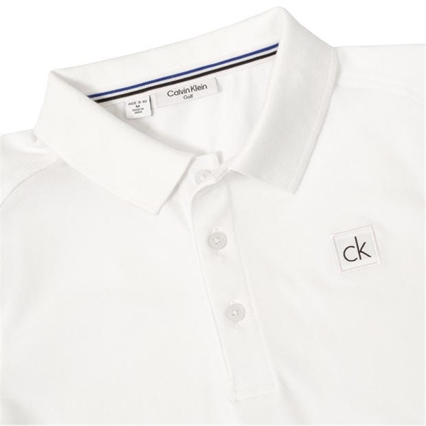 White/Black - Calvin Klein Golf - Kids' Short Sleeve Performance Polo Shirt