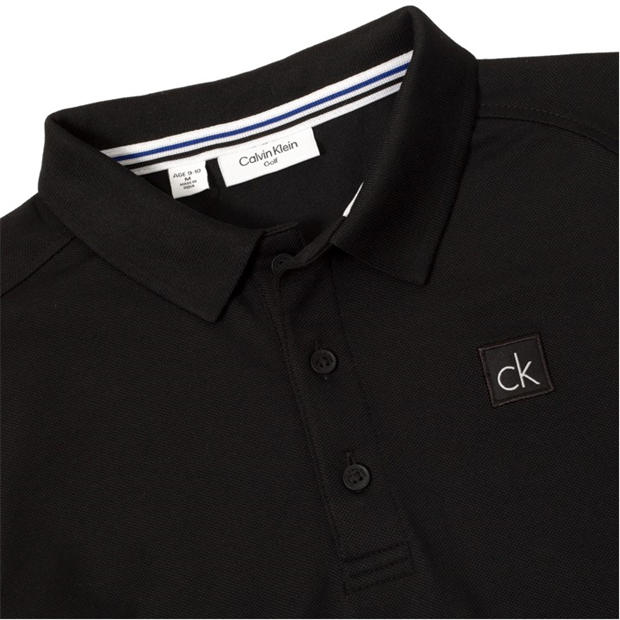 Black/Silver - Calvin Klein Golf - Kids' Short Sleeve Performance Polo Shirt