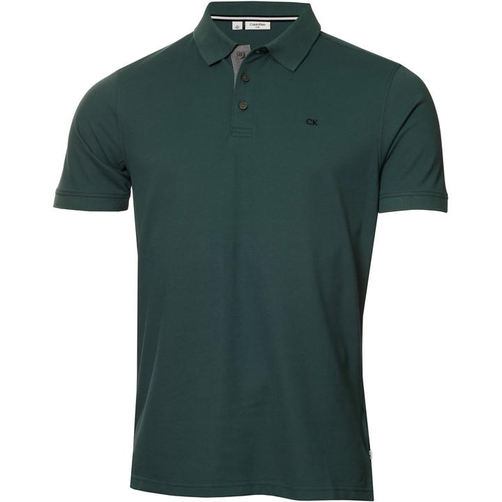 Calvin Klein Golf Men' Green Short Sleeve Performance Polo Shirt in Size S, Sports Direct