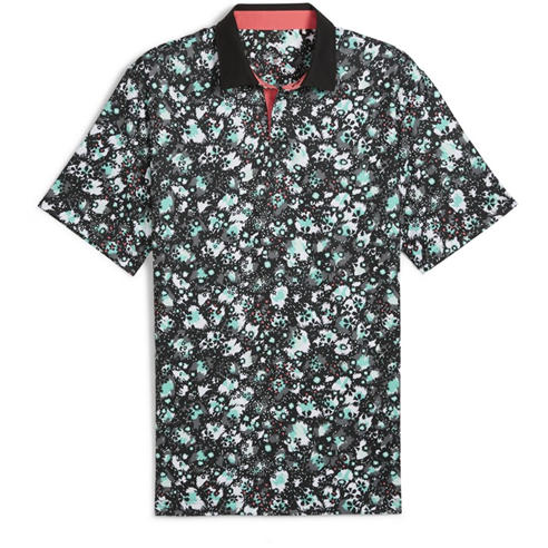 Puma - Puma Cloudspun Abstract Camo Polo Shirt Mens