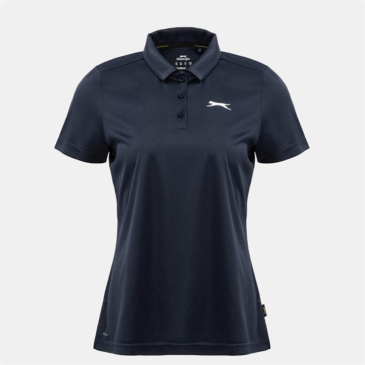 Slazenger Women's Blue Plain Golf Polo Shirt in Size 14, Sports Direct