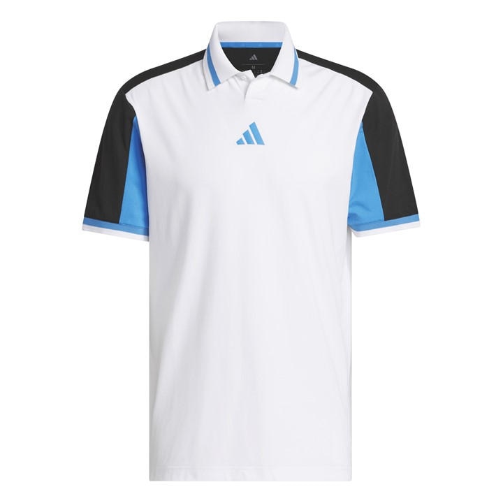 Adidas Men's White Short Sleeve Performance Polo Shirt in Size M, Sports Direct