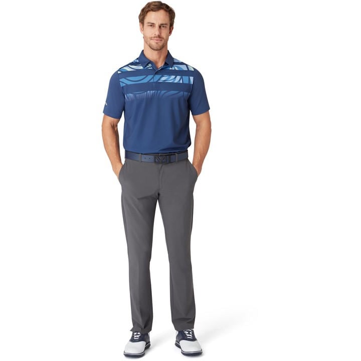 Callaway Men's Blue Short-Sleeve Performance Polo Shirt in Size M, Sports Direct