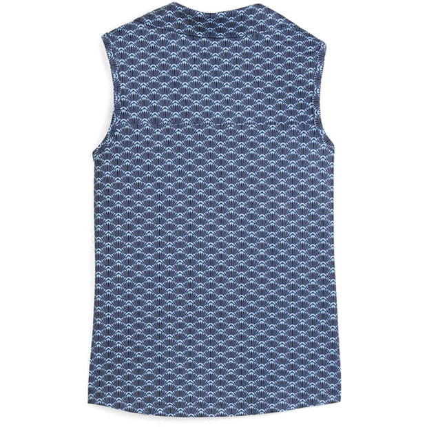 Navy Blazer - Puma - Kids' Scallop Sleeveless Performance Polo Shirt