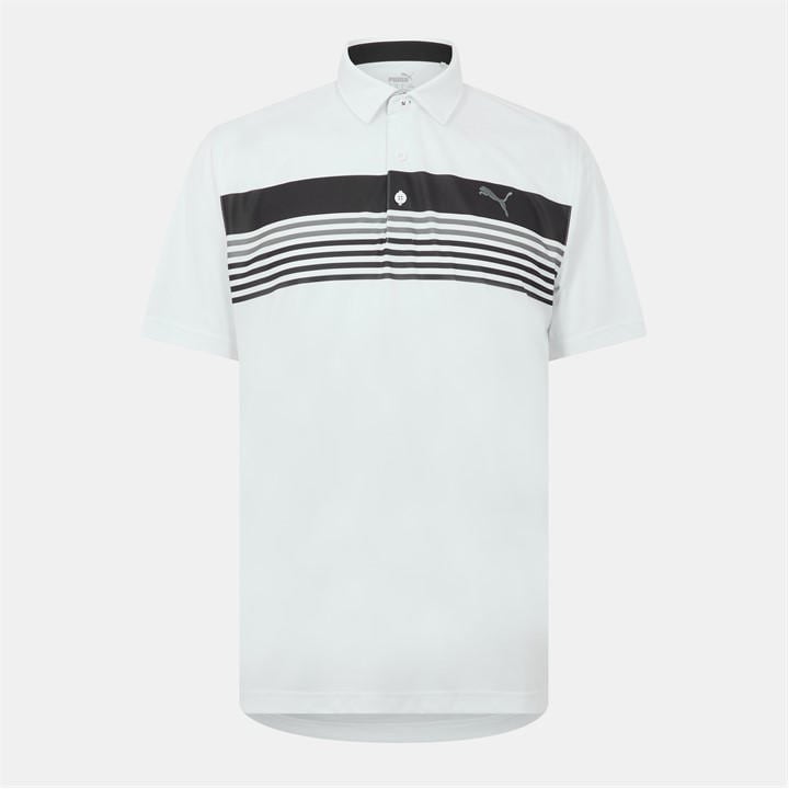 Puma Men' White Short-Sleeve Performance Polo Shirt in Size S, Sports Direct