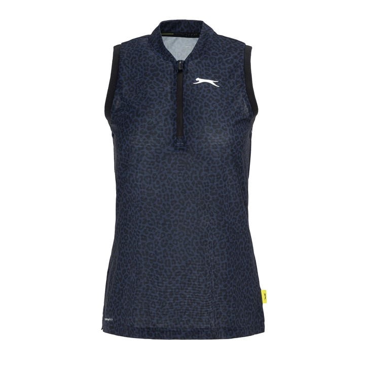 Slazenger Women's  Zip Sleeveless Polo in Size 18, Sports Direct