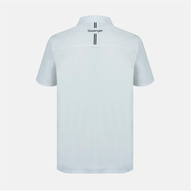 White - Slazenger - Men's Slagenzer Golf Short Sleeve Performance Polo Shirt