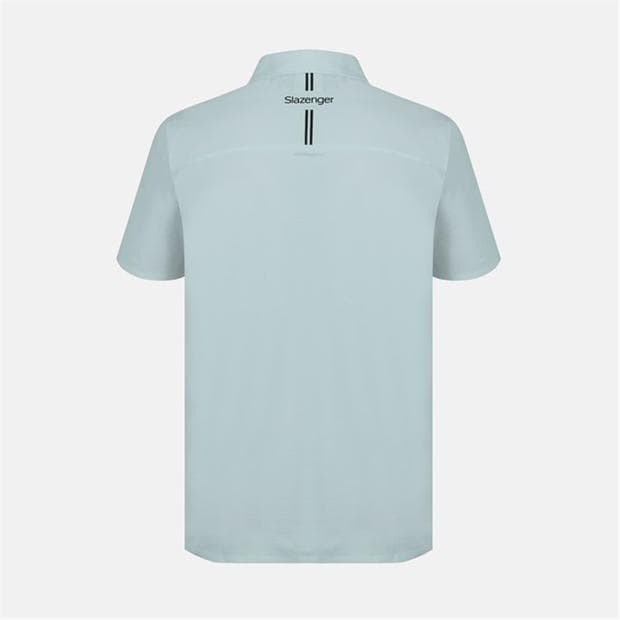 Grey - Slazenger - Men's Slagenzer Golf Short Sleeve Performance Polo Shirt