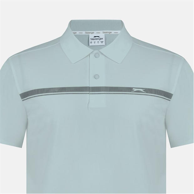 Grey - Slazenger - Men's Slagenzer Golf Short Sleeve Performance Polo Shirt