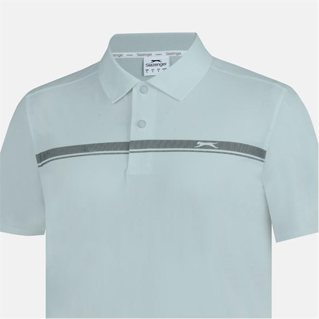 Grey - Slazenger - Men's Slagenzer Golf Short Sleeve Performance Polo Shirt