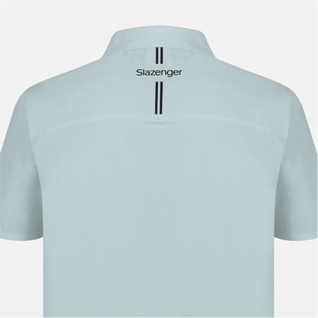 Grey - Slazenger - Men's Slagenzer Golf Short Sleeve Performance Polo Shirt