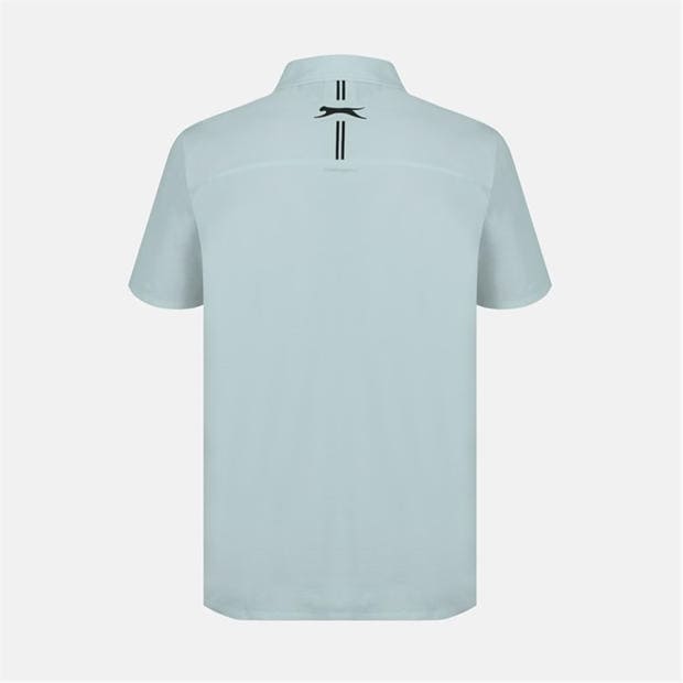 Grey - Slazenger - Men's Slagenzer Golf Short Sleeve Performance Polo Shirt