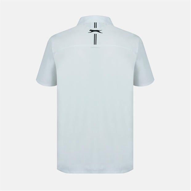 White - Slazenger - Men's Slagenzer Golf Short Sleeve Performance Polo Shirt