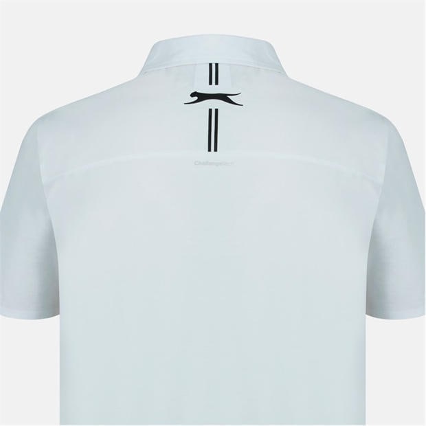 White - Slazenger - Men's Slagenzer Golf Short Sleeve Performance Polo Shirt