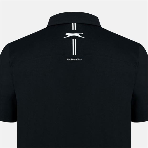 Black - Slazenger - Men's Slagenzer Golf Short Sleeve Performance Polo Shirt