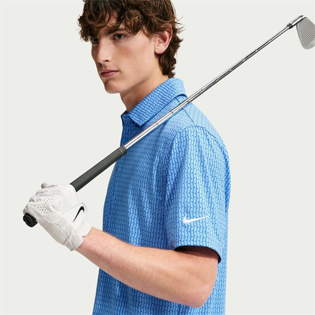 University Blue - Nike - Men's Velocity Short-Sleeve Dri-FIT Polo