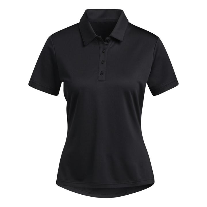 Adidas Women's Black Short Sleeve Performance Polo Shirt in Size L, Sports Direct