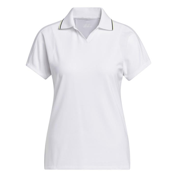 Adidas Women's White Short-Sleeve Performance Golf Polo Shirt in Size XS, Sports Direct