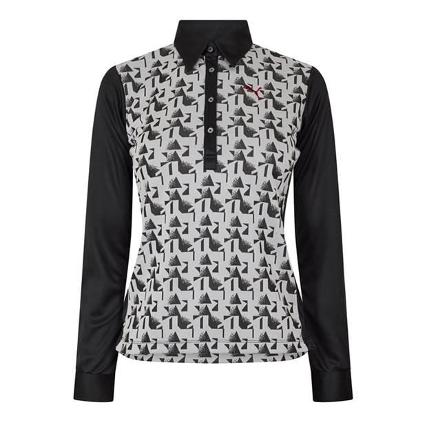Grey - Puma - (9) (Golf) Ls Polo Womens