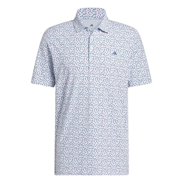Adidas Men' Blue Short Sleeve Performance Polo Shirt in Size S, Sports Direct