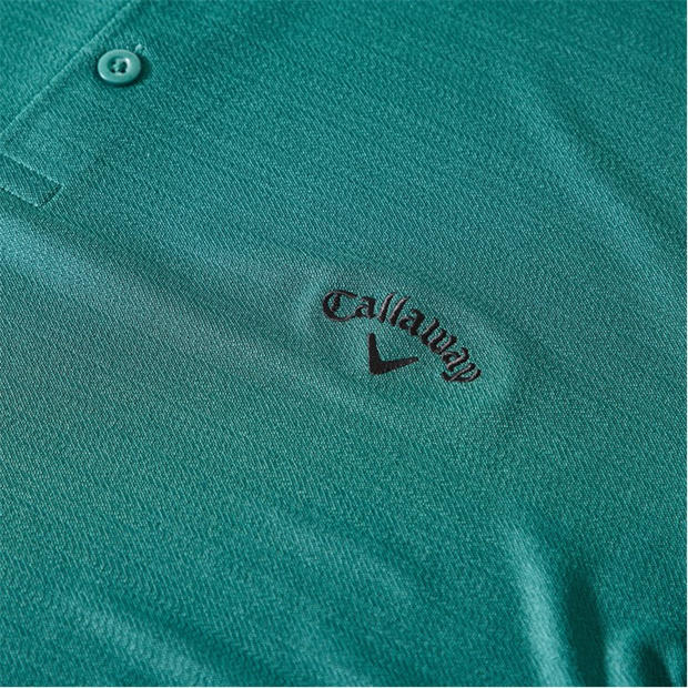 Masters Green - Callaway - Herringbone Golf Polo Shirt Mens