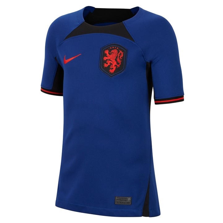 Netherlands   Kids   Stadium Away Shirt 2022 , Football by Nike in Size 7 - 8 Years, Sports Direct